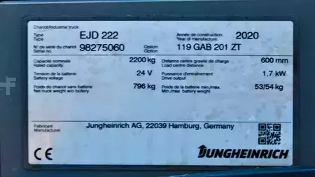 Pallestabler 2020  Jungheinrich EJD 222 201 ZT LI-ION (8)
