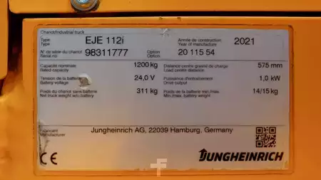 Transpallet elettrici 2021  Jungheinrich EJE 112i LI-ION (7)