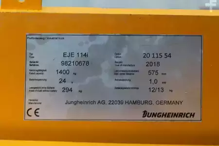 Transpalettes électriques 2018  Jungheinrich EJE 114i (7)