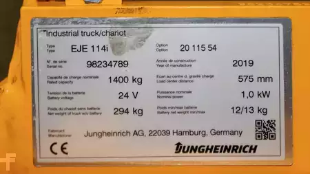 Elektromos emelőkocsik 2019  Jungheinrich EJE 114i LI-ION (7)