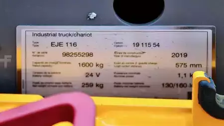 Transpallet elettrici 2019  Jungheinrich EJE 116 LI-ION (7)