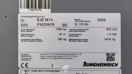 Elektromos emelőkocsik 2025  Jungheinrich EJE M13 LI-ION (6)