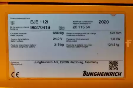Transpallet elettrici 2020  Jungheinrich EJE 112i LI-ION (7)