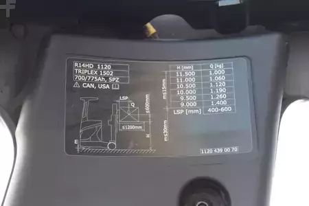 Chariots à mât rétractable 2018  Linde R14HD (10)
