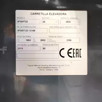 Elektro čtyřkolový VZV 2019  Toyota 8FBMT25 (5)