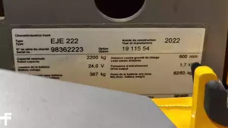 Elektrische palletwagens 2022  Jungheinrich EJE 222 LI-ION (7)