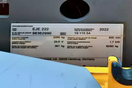 Elektrische palletwagens 2022  Jungheinrich EJE 222 LI-ION (7)
