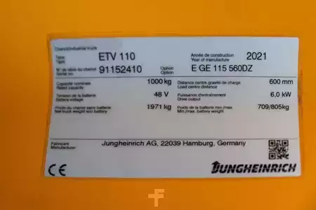 Carretilla retráctil 2021  Jungheinrich ETV 110 560 DZ (12)
