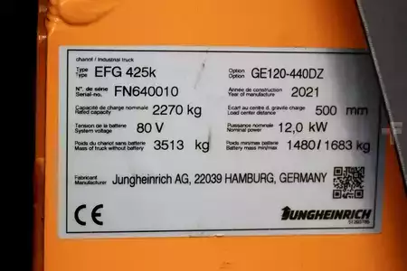 Chariots électriques à 4 roues 2021  Jungheinrich EFG 425k 440 DZ (10)