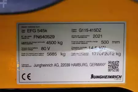 Elektryczne 4-kołowe 2021  Jungheinrich EFG 545k 415 DZ (11)