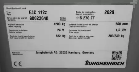 Stoccatori 2020  Jungheinrich EJC 112z 270 ZT LI-ION (8)