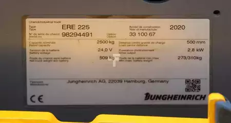 Porta-paletes elétrico 2020  Jungheinrich ERE 225 FRUTERA (7)