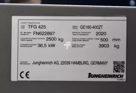 Empilhador a gás 2020  Jungheinrich TFG 425 440 ZT (11)