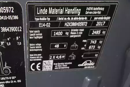 Eléctrico - 3 rodas 2017  Linde E14-02 (11)