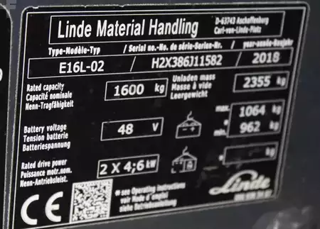 Eléctrico - 3 rodas 2018  Linde E16L-02 (11)