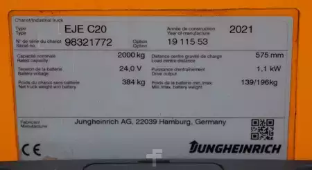 Transpallet elettrici 2021  Jungheinrich EJE C20 (6)