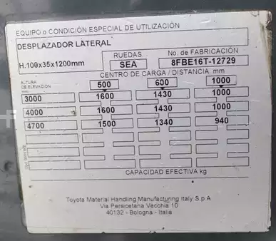 Carrelli elettrici 3 ruote 2018  Toyota 8FBE16T (10)
