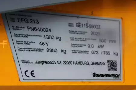 El Truck - 3-hjul 2021  Jungheinrich EFG 213 550 DZ (11)