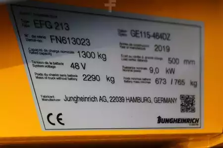 Elektrisk- 3 hjul 2019  Jungheinrich EFG 213 464 DZ LI-ION (10)