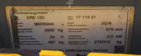 Låglyftare El 2018  Jungheinrich ERE 120 (7)