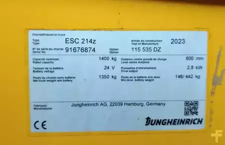 Ledstaplare 2023  Jungheinrich ESC 214z 535 DZ (7)
