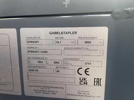 Sähkö - 4 pyör 2025  Toyota 9FBM30T (5)