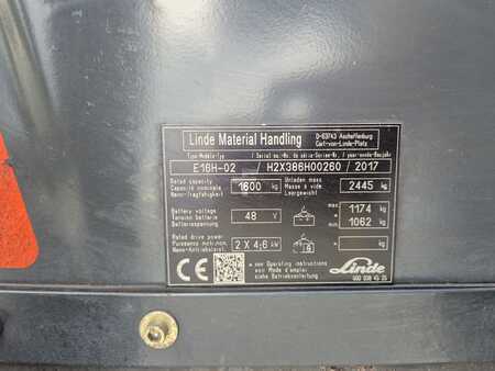 Elektryczne 3-kołowe 2017  Linde E16H (2)