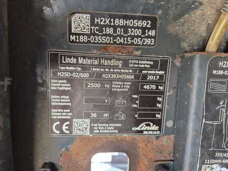 Wózki widłowe diesel 2017  Linde H25D-02/600 (4)