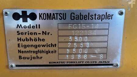 Wózki gazowe 1986  Komatsu FG15-14 (4)