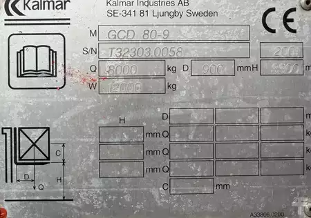 Wózki gazowe 2001  Kalmar GCD80-9 (6)
