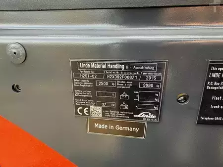 Chariots élévateurs diesel 2015  Linde H25T-02 (6)