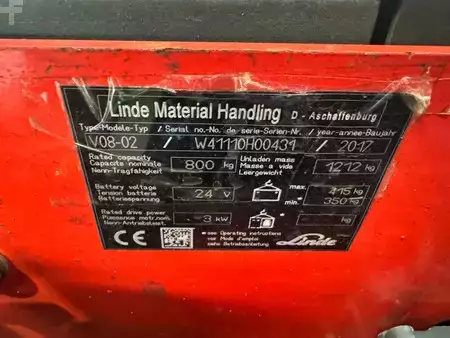 Vertikal-Kommissionierer 2017  Linde V08-02 (12)