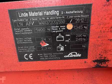 Pallet Stackers 2012  Linde L14AP mit Initialhub (12)