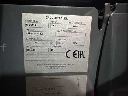 Elektro 3 Rad 2019  Toyota 8FBE16T 2019 Triplex (13)