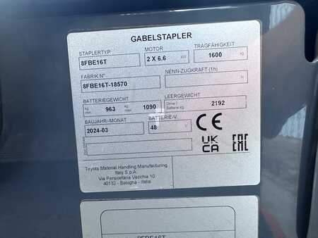 Elektro 3 Rad 2024  Toyota 8FBE16T 2024 184h Vorführgerät DZH (14)