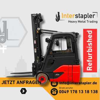 Elektro 3 Rad 2018  Linde E16C-02 Waage Vollkabine DZH (1)