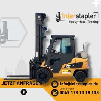 Dieseltrukki 2014  CAT Lift Trucks DP35N 5Vent. ZVG & Ausschub Gabeln (1)