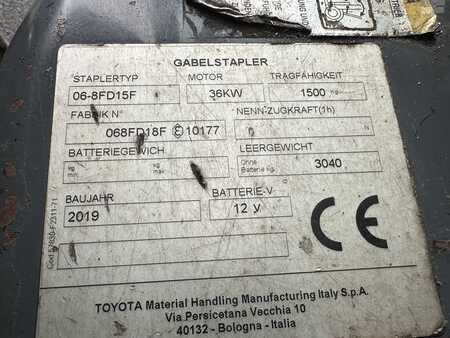 Empilhador diesel 2019  Toyota 06-8FD15F Diesel  Klimaanlage 2019 (15)