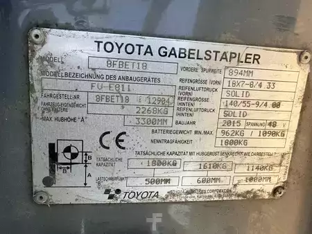 Eléctrico - 3 rodas 2015  Toyota 8FBET18 (14)