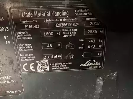 Sähkö - 3 pyör 2018  Linde E16C-02 (11)