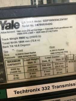 Diesel Forklifts 2009  Yale GDP155VX (6) 