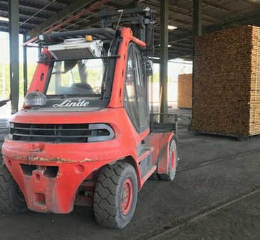 Carretilla elevadora diésel 2007  Linde h80d (4)