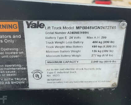 Electric Pallet Jacks 2016  Yale mpb045 (9)