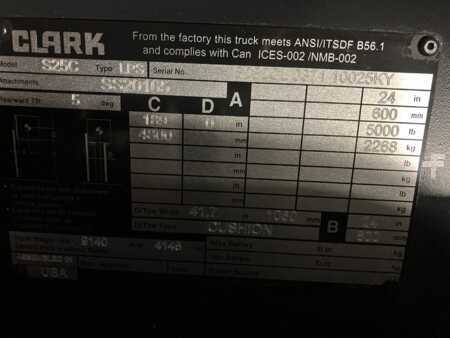 Propane Forklifts 2023  Clark s25c (9)