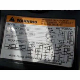 Propane Forklifts 2012  CAT Lift Trucks c5000 (13)