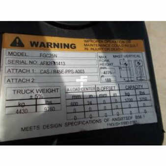 Propane Forklifts 2012  Mitsubishi fgc25n (12)