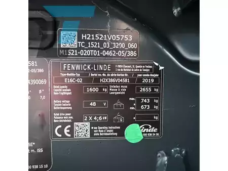 Elektro čtyřkolový VZV 2019  Linde E16C-02 Linde E16C-02 Elektrische heftruck (15)