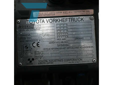 Elektro čtyřkolový VZV 2002  Toyota 7FBH25 Elektrische heftruck (14)