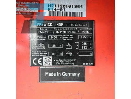 Retraky 2015  Linde R14-01 Elektrische reachtruck 3235H! Batterij 2020! (19)