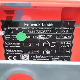 Ruční vysokozdvižný vozík 2016  Linde L14 (15)